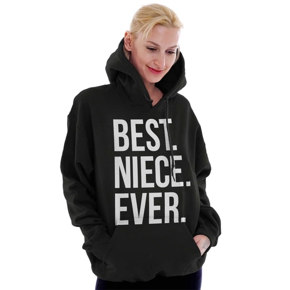 Best Niece Ever Cute Family Relative Women Plus Size Graphic Pullover Hoodie Brisco Brands 2X
