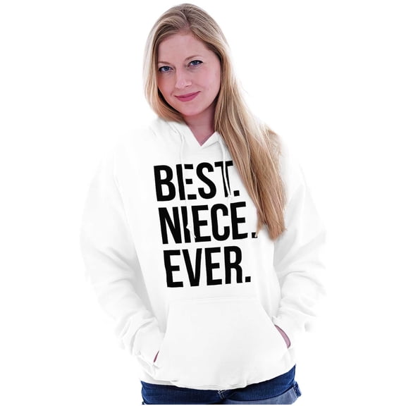 Best Niece Ever Cute Family Relative Women Plus Size Graphic Pullover Hoodie Brisco Brands 2X