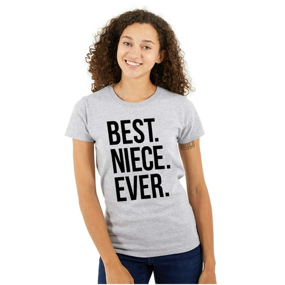 Best Niece Ever Cute Family Relative Womens Slim Fit Graphic Tee Brisco Brands S
