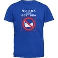 thumbnail image 1 of Best No Bra Funny Royal Adult T-Shirt - Large, 1 of 1
