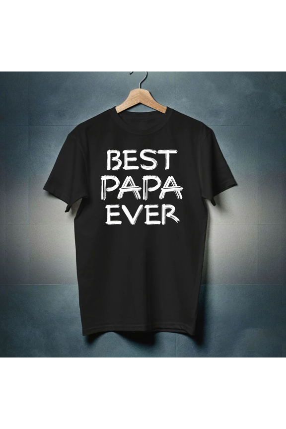 Best Number One Papa Ever Funny Graphic Unisex T-Shirt Family Gift up to 5XL