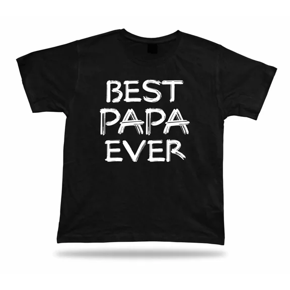 Best Number One Papa Ever Funny Graphic Unisex T-Shirt Family Gift up to 5XL