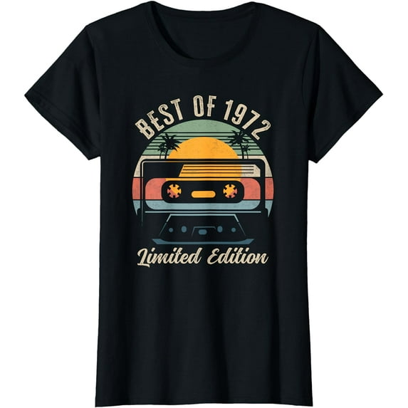 Best Of 1972 51st Birthday Gifts Limited Edition 51 Year Old T-Shirt