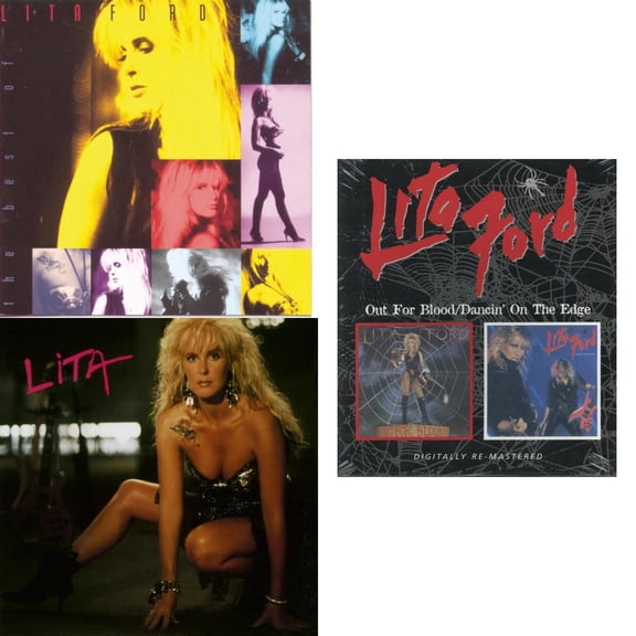 Out For Blood / Dancin On The Edge (Remastered) & Lita & Best Of Lita Ford [CD Bundle]