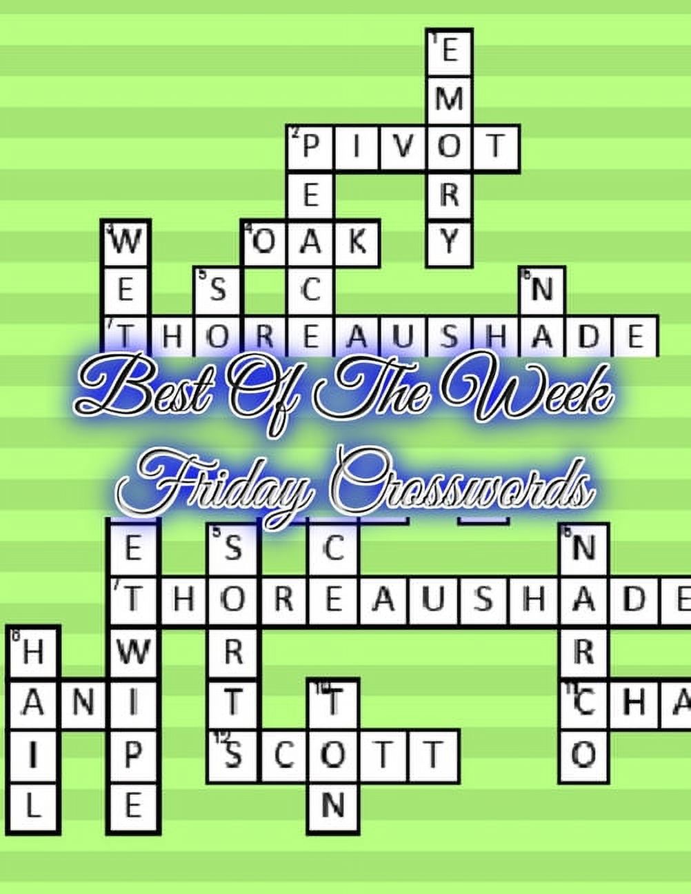Best Of The Week Friday Crosswords Very Easy Crossword Puzzles, Brain