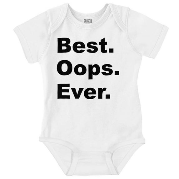 Best Oops Ever Cute Surprise Babies Romper Boys or Girls Infant Baby Brisco Brands 18M