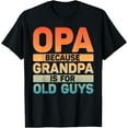 thumbnail image 1 of Best Opa Design For Grandpa From Grandfather'S Day Opa T-Shirt Unisex S-5XL Hot Trending Shirt, Vintage Birthday Gift, 1 of 2