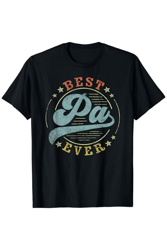 Best Pa Ever Father's Day Pa Gifts Vintage Emblem T-Shirt