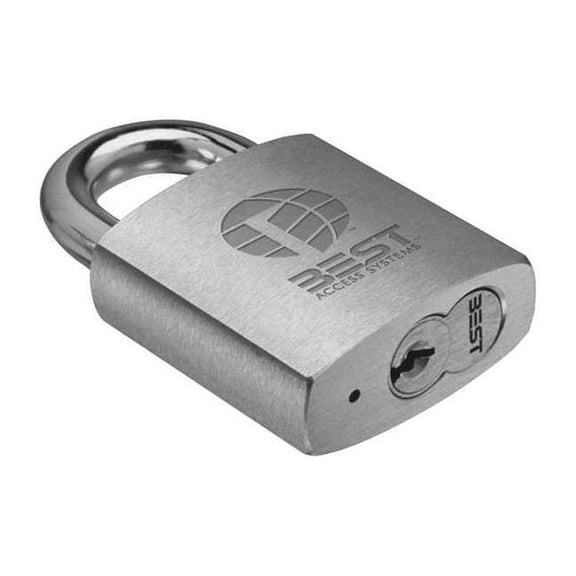 Best Padlock, 7/8 in,Rectangle,Silver 41B70T