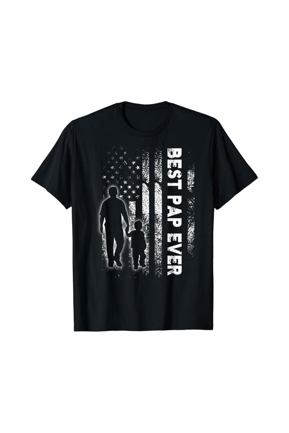 Best Pap Ever Usa Flag Father'S Day Grandpa Gift T-Shirt Unisex S-5XL Hot Trending Shirt, Vintage Birthday Gift