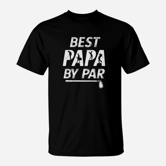 Best Papa By Par Golf Pun Fathers Day Premium TShirt