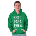 thumbnail image 1 of Best Papa Ever Fathers Day Gift Hoodie Hooded Sweatshirt Men Brisco Brands L, 1 of 6