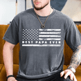 thumbnail image 1 of Best Papa Ever Vintage Flag T-Shirt, 1 of 5