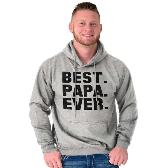 Best Papa Ever World's Coolest Dad Hoodie Hooded Sweatshirt Men Brisco Brands S