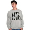 thumbnail image 1 of Best Papa Ever World's Coolest Dad Men's Long Sleeve Tee T Shirt Brisco Brands S, 1 of 2