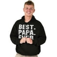 thumbnail image 1 of Best Papa Ever World's Coolest Father Men's Big & Tall Graphic Hoodie Brisco Brands 4X, 1 of 5