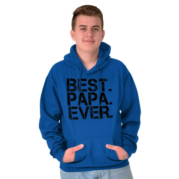 Best Papa Ever Worlds Greatest Dad Hoodie Hooded Sweatshirt Men Brisco Brands L