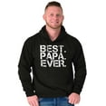 thumbnail image 1 of Best Papa Ever Worlds Greatest Dad Hoodie Hooded Sweatshirt Men Brisco Brands S, 1 of 5