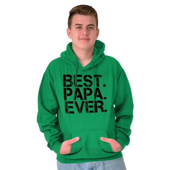 Best Papa Ever Worlds Greatest Father Hoodie Hooded Sweatshirt Men Brisco Brands X
