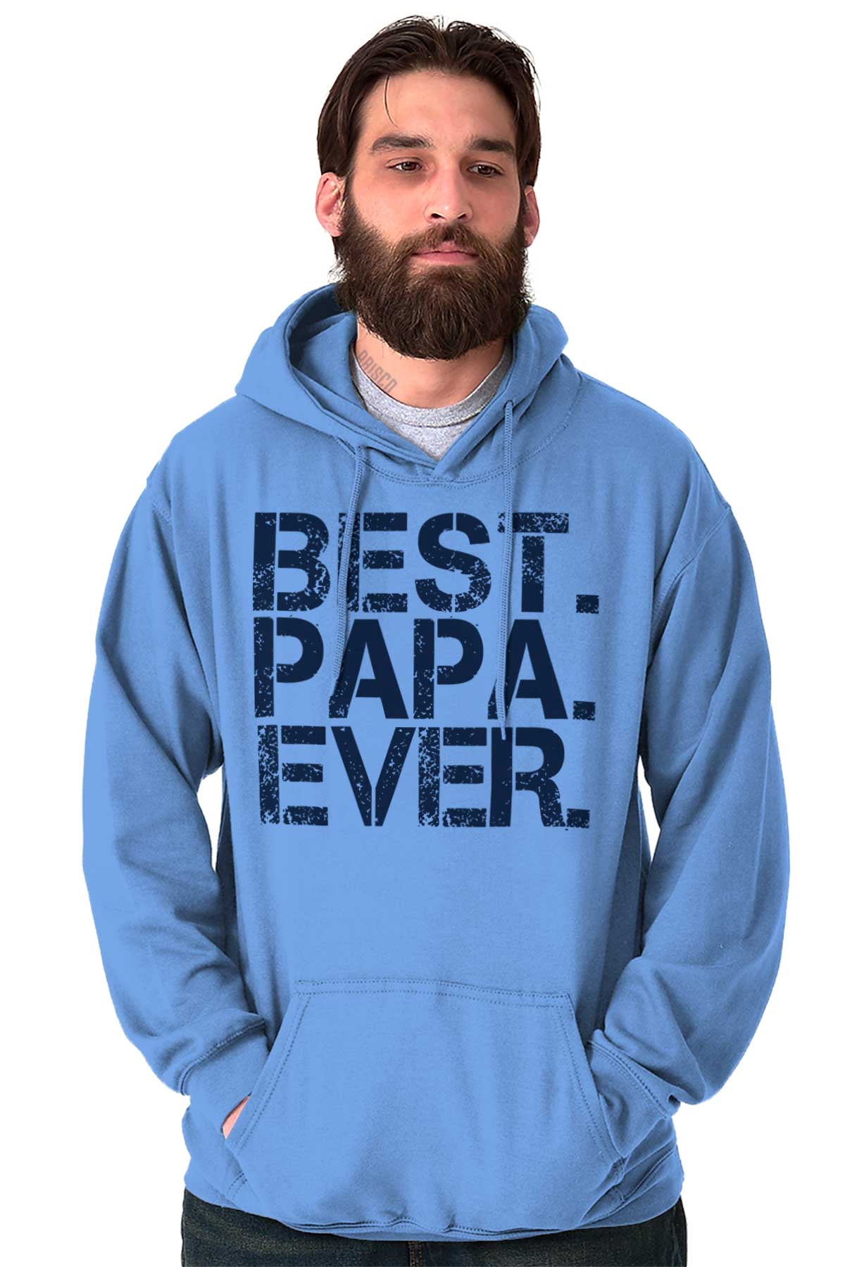 Best Papa Ever Worlds Greatest Father Men's Big & Tall Graphic Hoodie Brisco Brands 3X