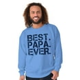 thumbnail image 1 of Best Papa Ever Worlds Greatest Father Men's Big & Tall Crewneck Sweatshirt Brisco Brands 2X, 1 of 4