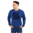 thumbnail image 1 of Best Papa Ever Worlds Greatest Father Men's Long Sleeve Tee T Shirt Brisco Brands M, 1 of 5