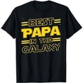 thumbnail image 1 of Best Papa in the Galaxy Funny Fathers Day Gift for Men T-Shirt, 1 of 5