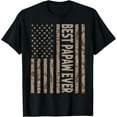 thumbnail image 1 of Best Papaw Ever US American Flag Funny Grandpa Father's Day T-Shirt, 1 of 4