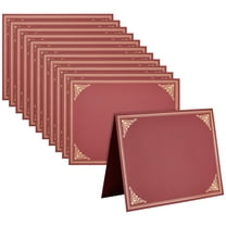 Best Paper Greetings Certificate Holders with Gold Foil Border, 12 Piece, Burgundy