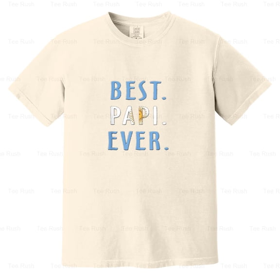 Best Papi Ever Argentina Flag Father's Day Gift, Funny, Sport, Pride, Comfort Color T-Shirt Unisex, up to 4XL