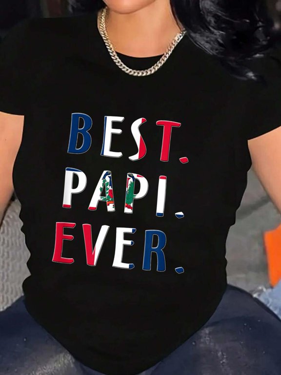 Best Papi Ever Dominican Flag TShirt T-Shirt