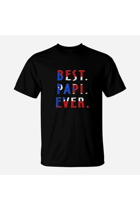 Best Papi Ever Puerto Rican Flag Padre Papa Taino Boricua TShirt