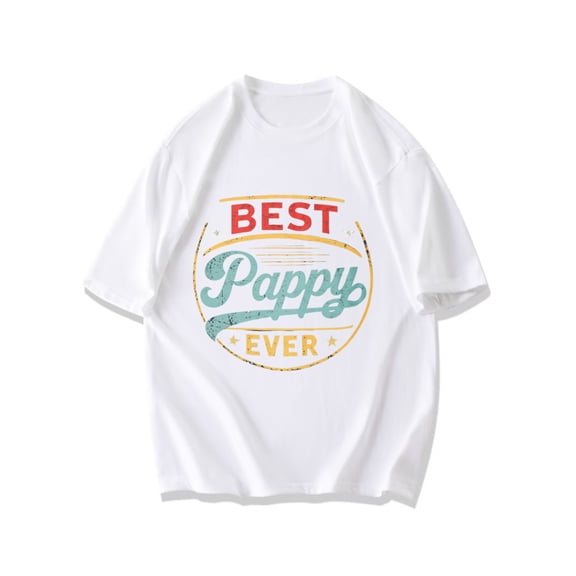 Best Pappy Ever T Shirt Black Vintage Style Graphic Print For Father Day Gifts