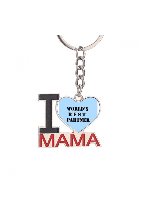 Best Partner Teammate Colleague Keychain Metal Keyring Holder Love MAMA Mother