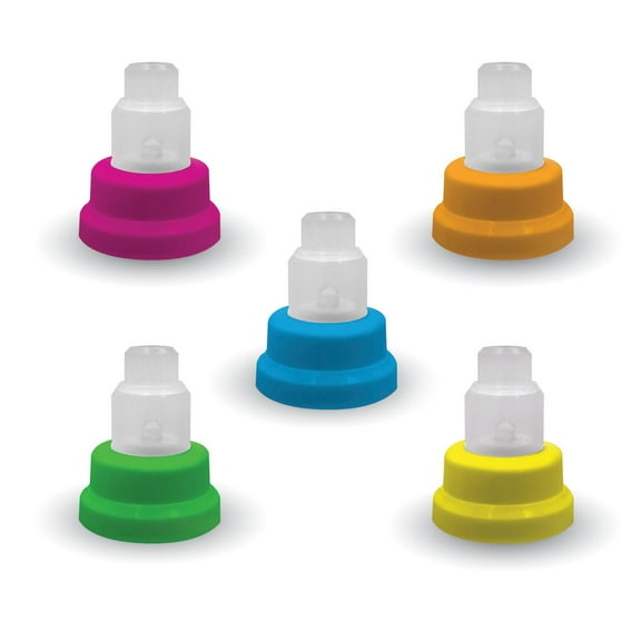 Best Party Ever Cake Brites Color-Changing, Multi Color Birthday Candle Holders, 5-Count, 0.07 lbs