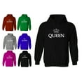 thumbnail image 1 of Best Party Queen Crown Women's Hoodie Long sleeve Sweatshirt Soft and Comfy Hoodie, Lightweight Hoodie Color Irish Green Medium, 1 of 3