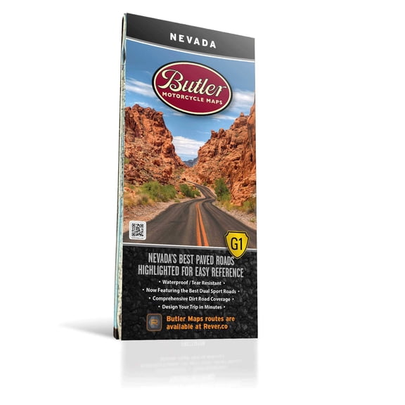 Best Paved Roads in Nevada - Nevada G1 Series Map