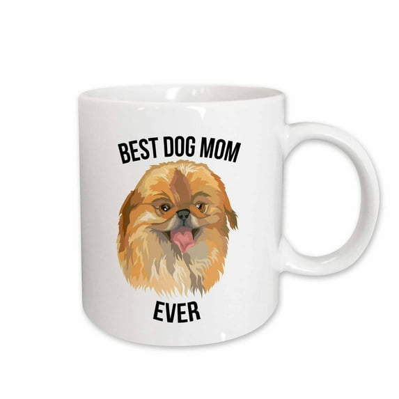 3drose, Best Pekingese Dog Mom Ever, 11oz Mug