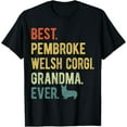 thumbnail image 1 of Best Pembroke Welsh Corgi Grandma Ever Dog Mother's Day T-Shirt men and women can wear, black, white, gifts, 1 of 4