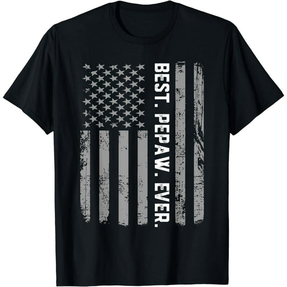 Best Pepaw Ever Vintage American Flag T Shirt T-Shirt