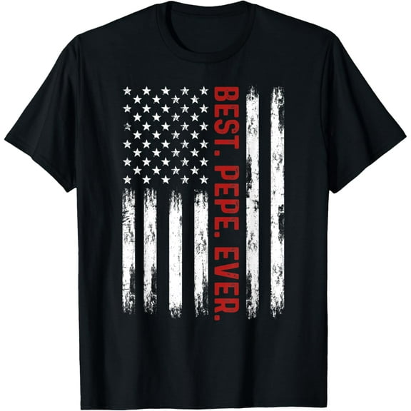 Best Pepe Ever Vintage American Flag 4th of July Pepe T-Shirt