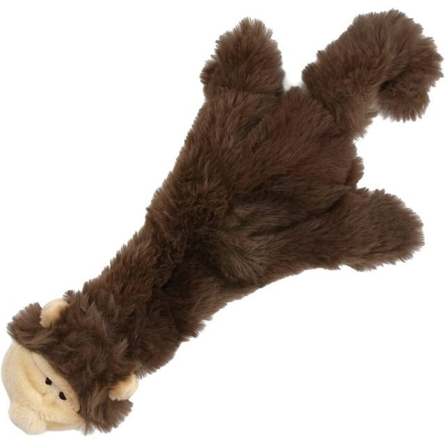 Best Pet Supplies 2-in-1 Squeaky Dog Toy for Aggressive Chewers, Monkey, 11"