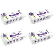 Best Pet Supplies 8" x 9" Pet Grooming Wipes for Dogs & Cats, 400 Pack, Plant-Based Deodorizer for Coats & Dry, Itchy, or Sensitive Skin, Clean Ears, Paws, & Butt - Calming Lavender