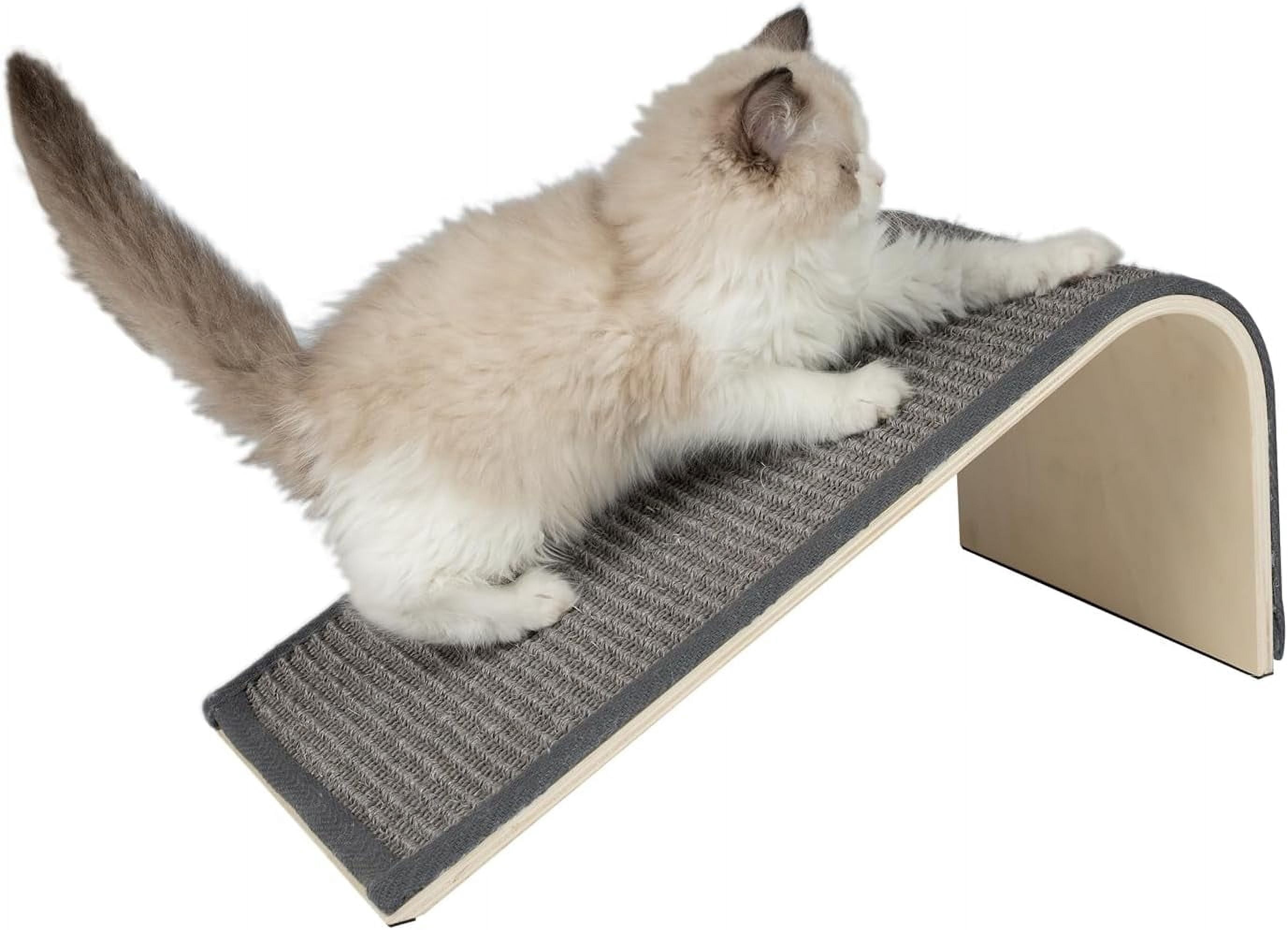 Cat Scratch Ramp Adjustable Pet Supplies Catify Sloped Sisal Cat Scratcher Ramp, 15” x 9” x 6.7 ...