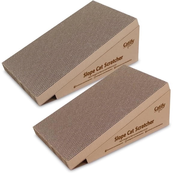 Best Pet Supplies Corrugated Cardboard Cat Scratcher Refill Pads, Lounger, and Fun Interactive Scratching Boards, Claw Safe, Durable, Natural Recycled Materials, Supports Active Play
