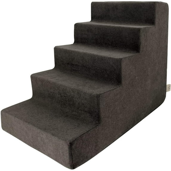 Best Pet Supplies Foam Pet Steps for Small Dogs and Cats, Portable Ramp Stairs for Couch, Sofa, and High Bed Climbing, Non-Slip Balanced Indoor Step Support, Paw Safe