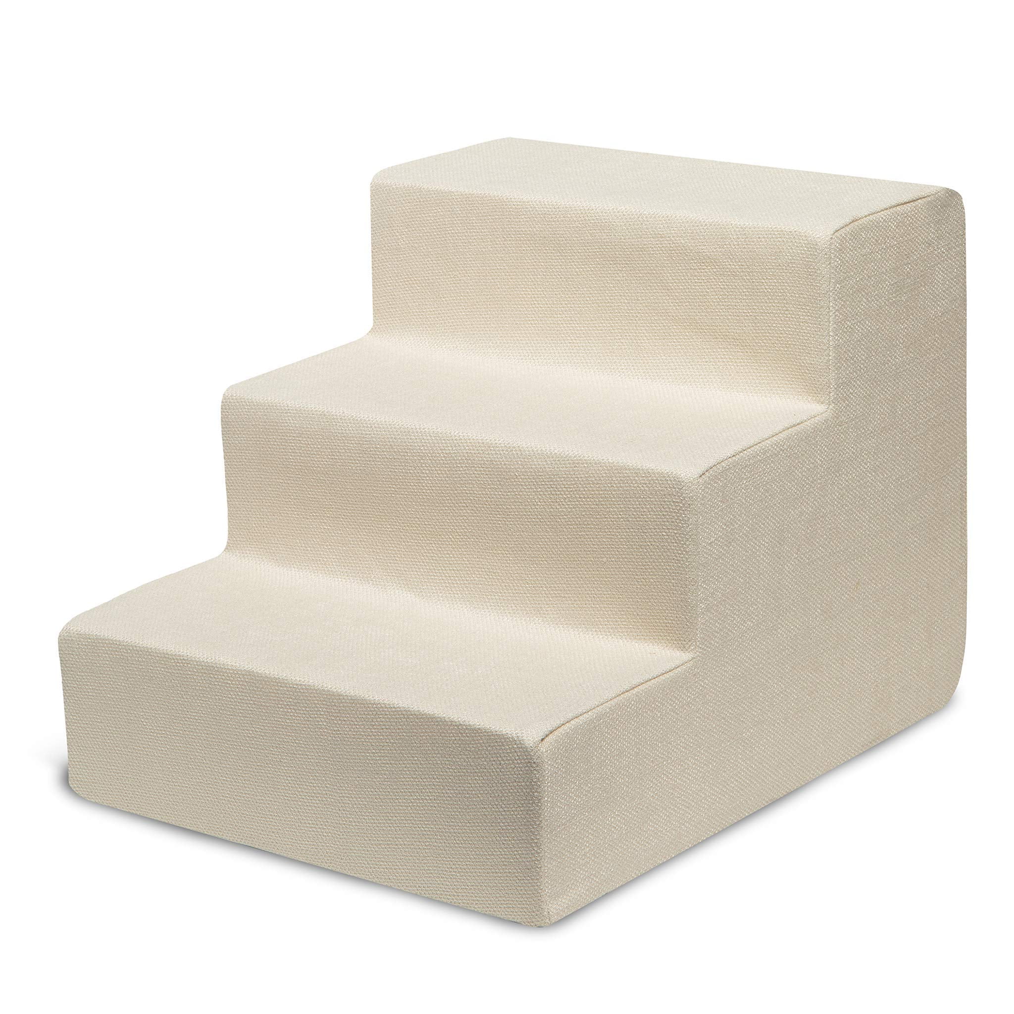 Ivory Foam Pet Steps for Small Dogs and Cats, 3-Step