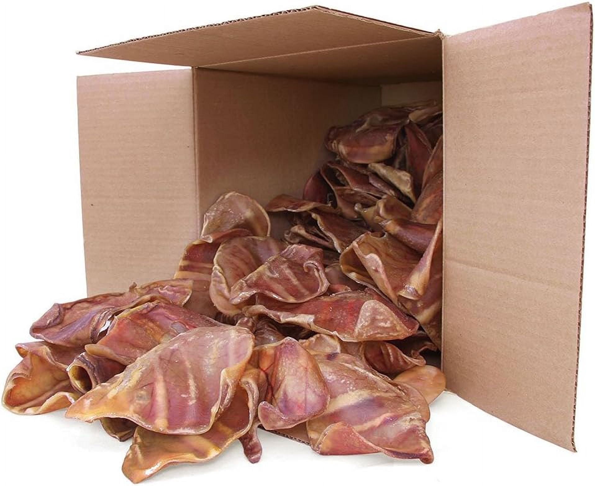 Best Pet Supplies - GigaBite All-Natural Whole Pig Ears for Dogs, 80 Count Box