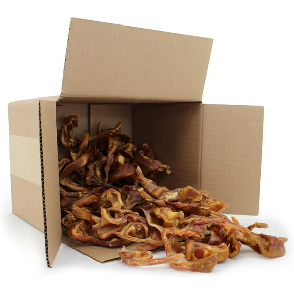 Best Pet Supplies GigaBite Pig Ear Slices (2.2-Pounds) – All Natural Pig Ear Strips, Piggy Sliver Dog Treat