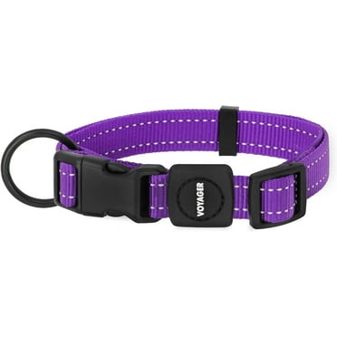 Best Pet Supplies Reflective Dog Collar with Adjustable Length, Heavy-Duty Buckle, and Strong Leash D-Ring, Cute Training, Walking, Jogging Accessory for Small, Medium, and Large Breeds